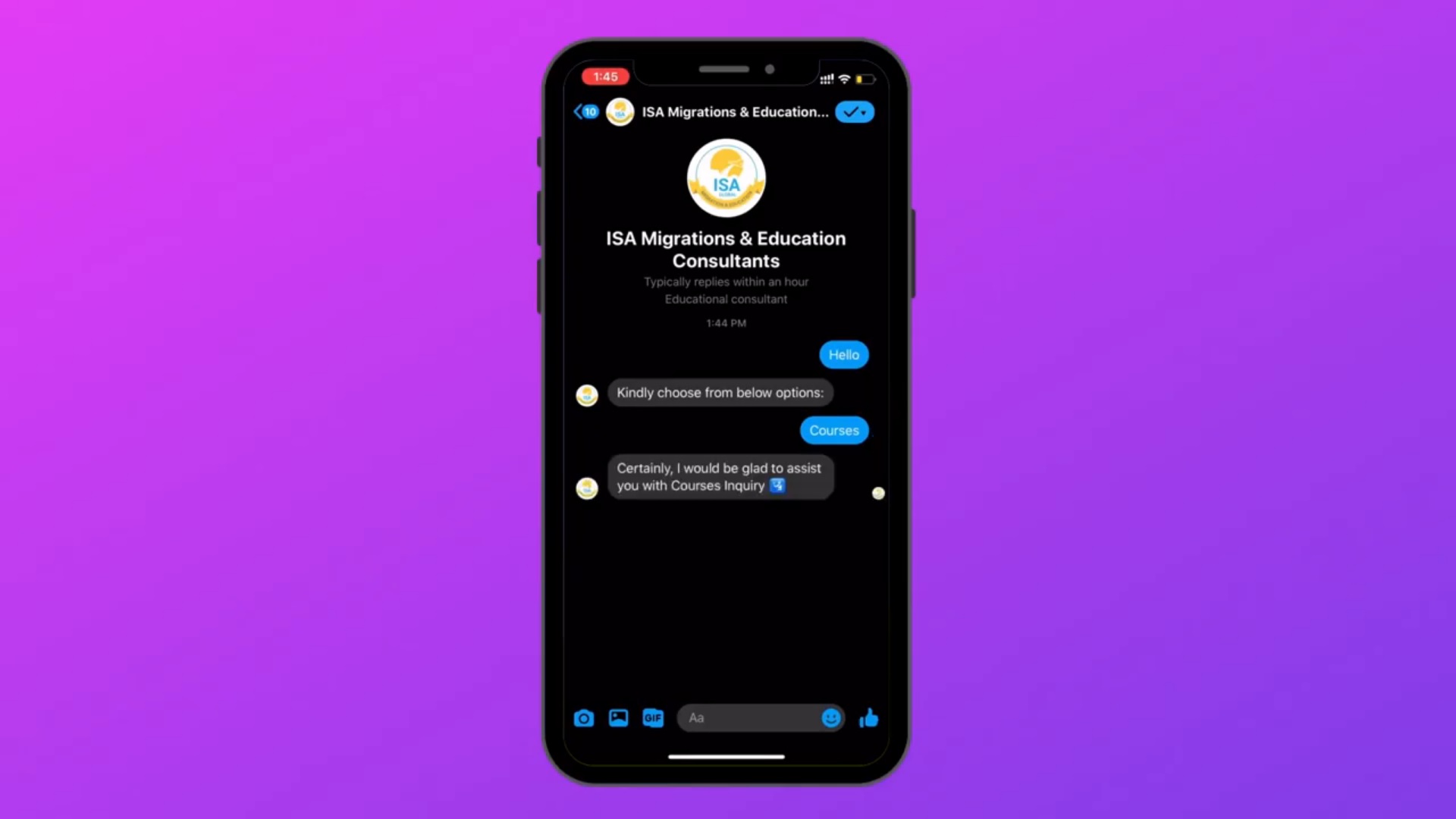 International Studies and Immigration Chatbot